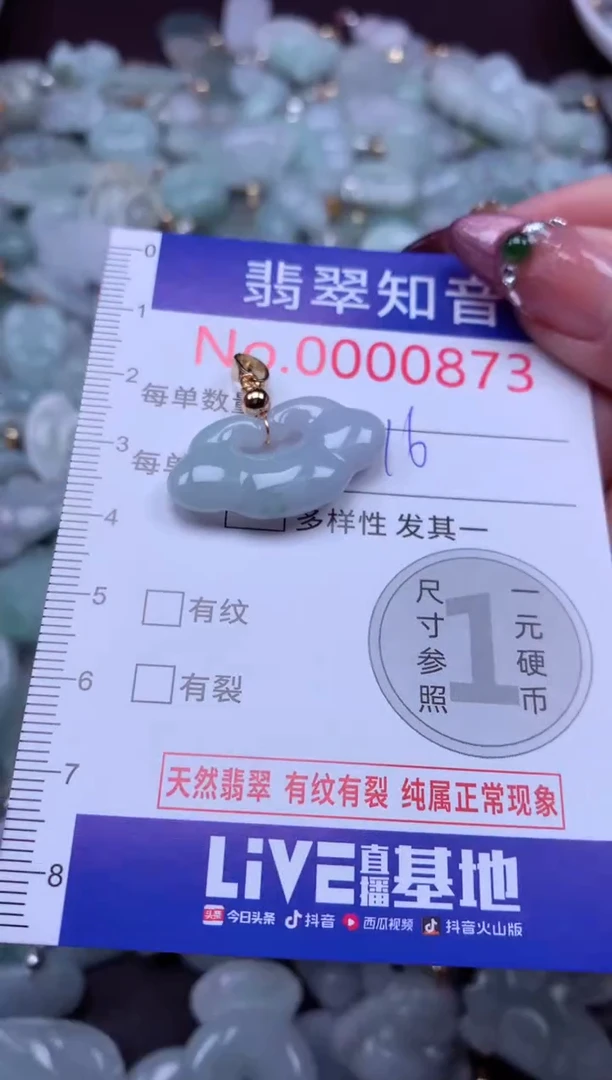 吊坠(不含链)未镶嵌翡翠873