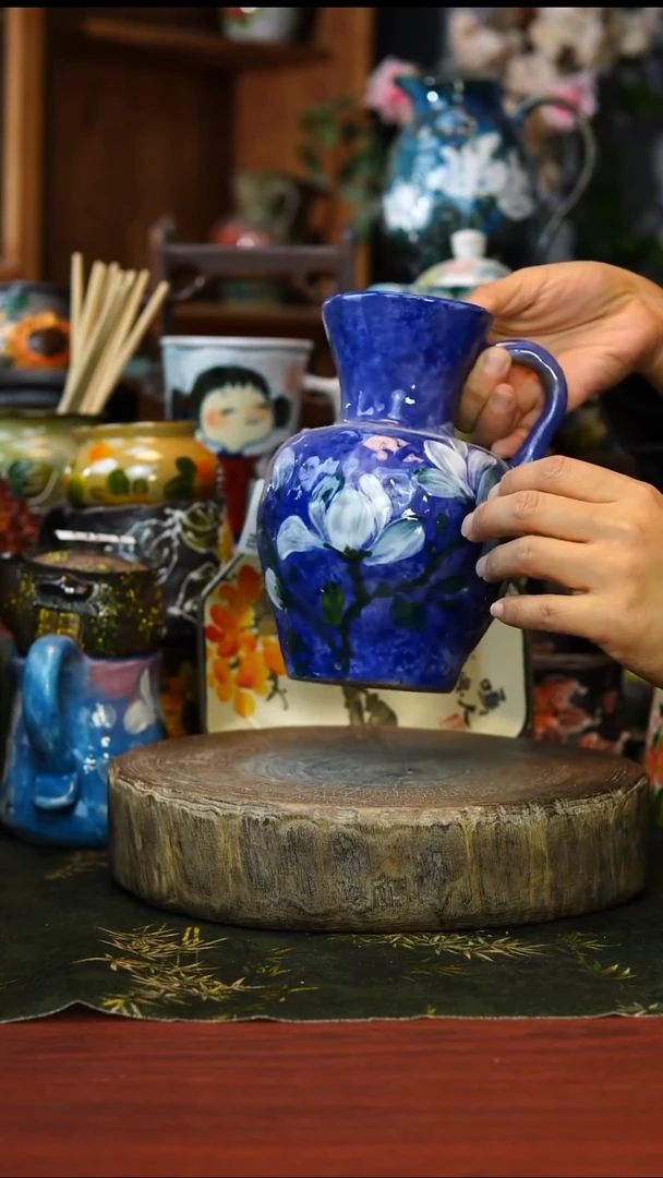 花瓶/杯子/碗162景德镇手工高温釉下彩