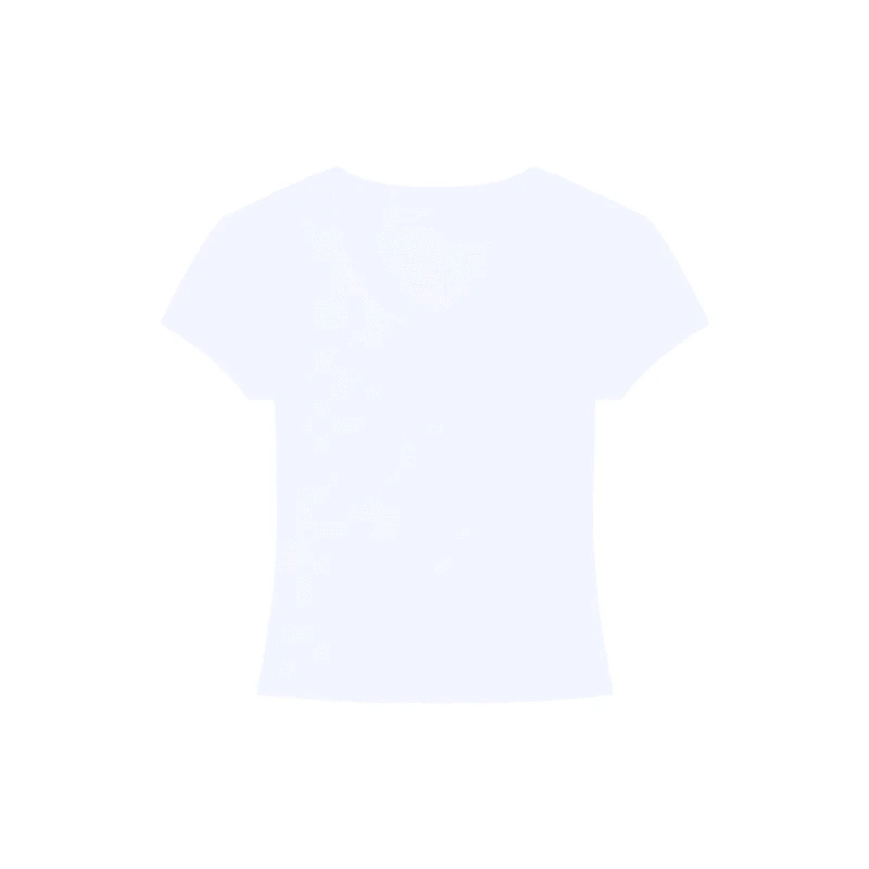 白色正肩短袖T恤温柔风套装女夏季木耳边包臀半身裙蛋糕裙两件套