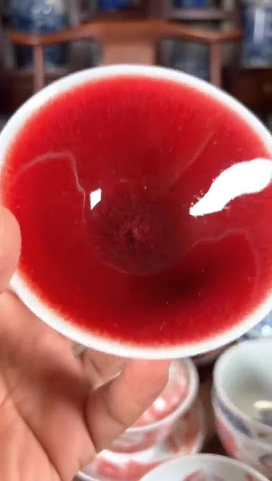 柴窑郎红斗笠杯斗笠杯