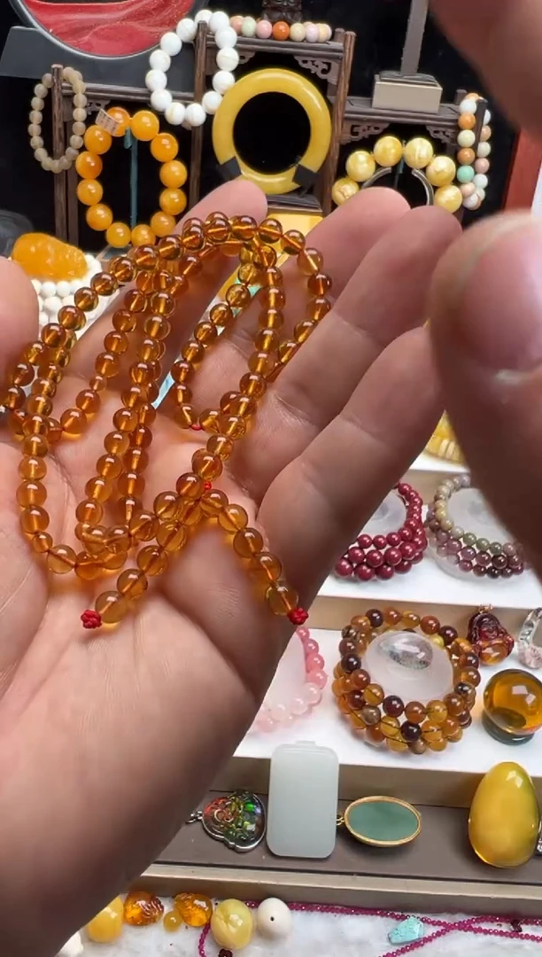 【闪购商品】琥珀珠宝奇石未镶嵌/多样性发一件/无证书/5mm