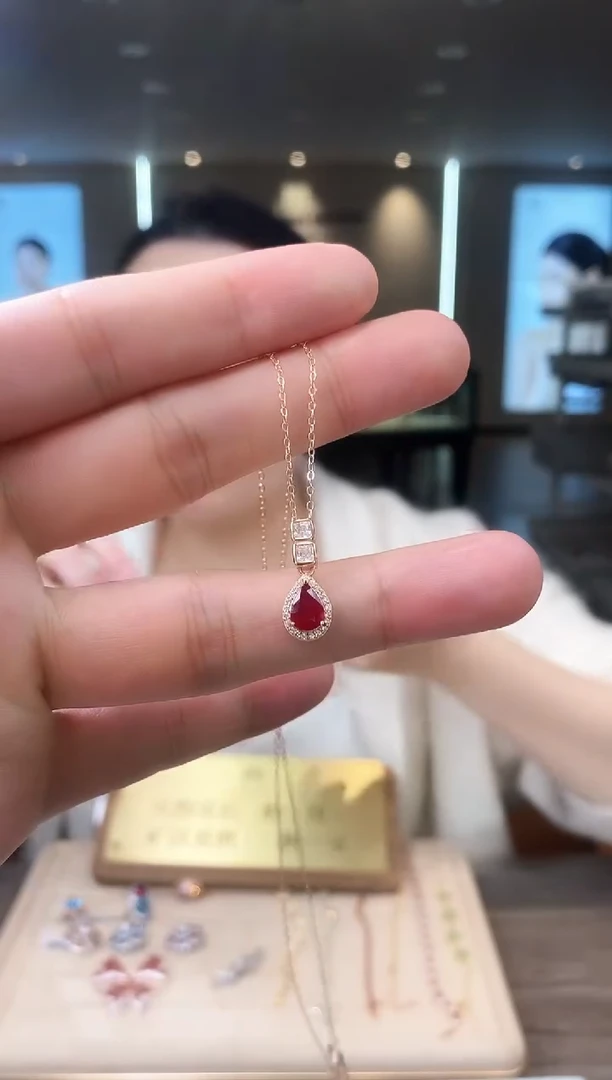 【闪购商品】红宝石项链银S925镶嵌09