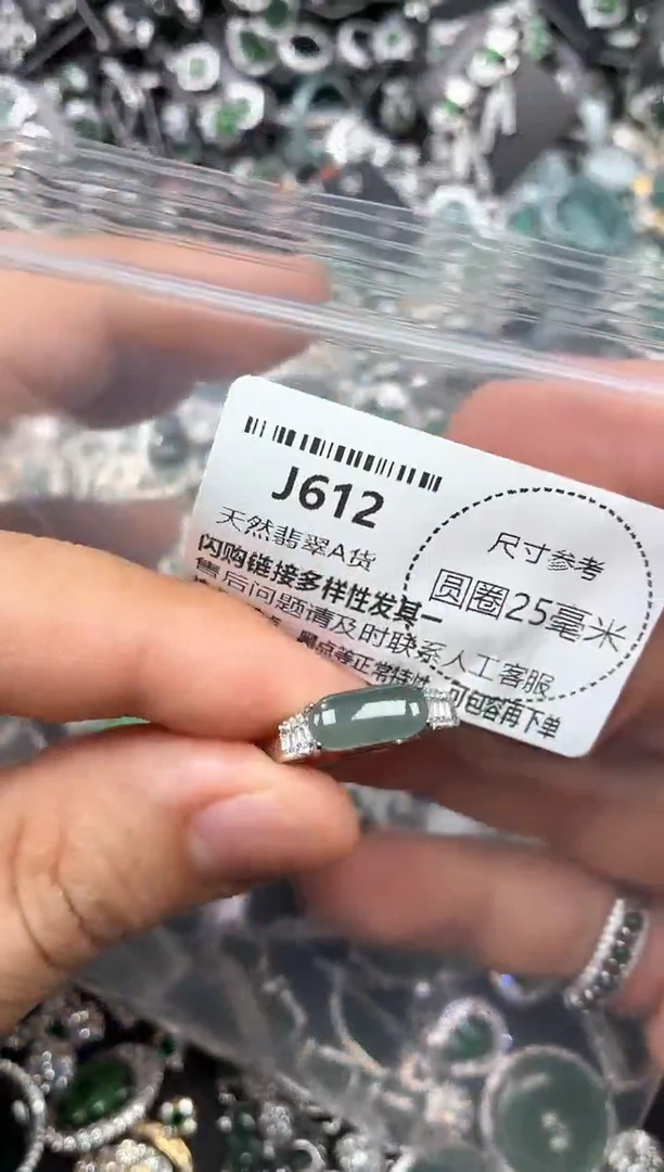 翡翠未镶嵌颈饰J612戒指