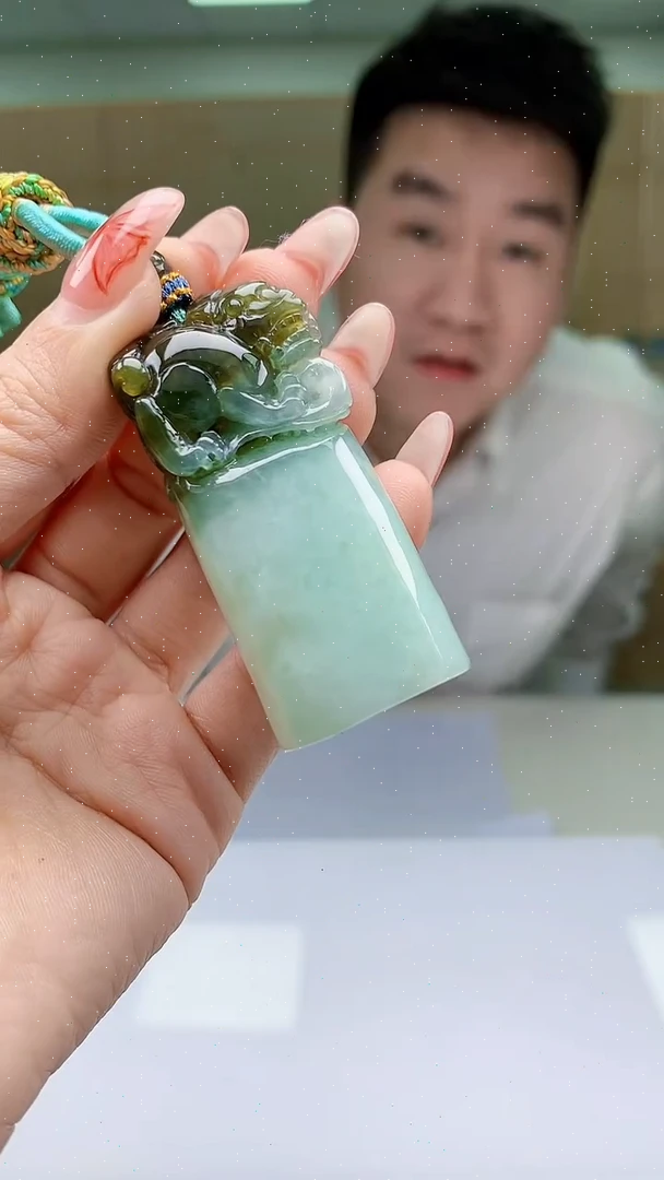 【闪购商品】定制翡翠未镶嵌5028ty-毛货挂件76