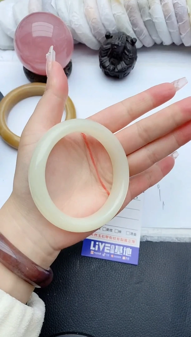 【闪购商品】石英质玉手镯未镶嵌G315+60.5