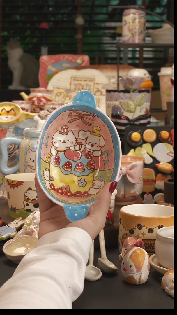 ?****咪【原创设计】景德镇手绘陶瓷