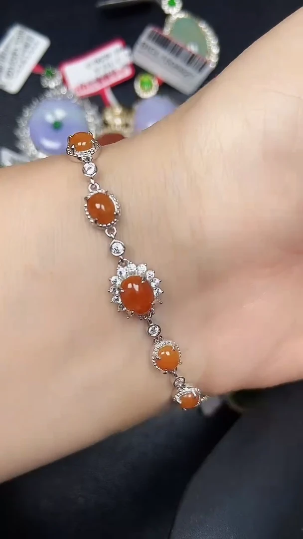 银S925镶嵌戒指翡翠3570