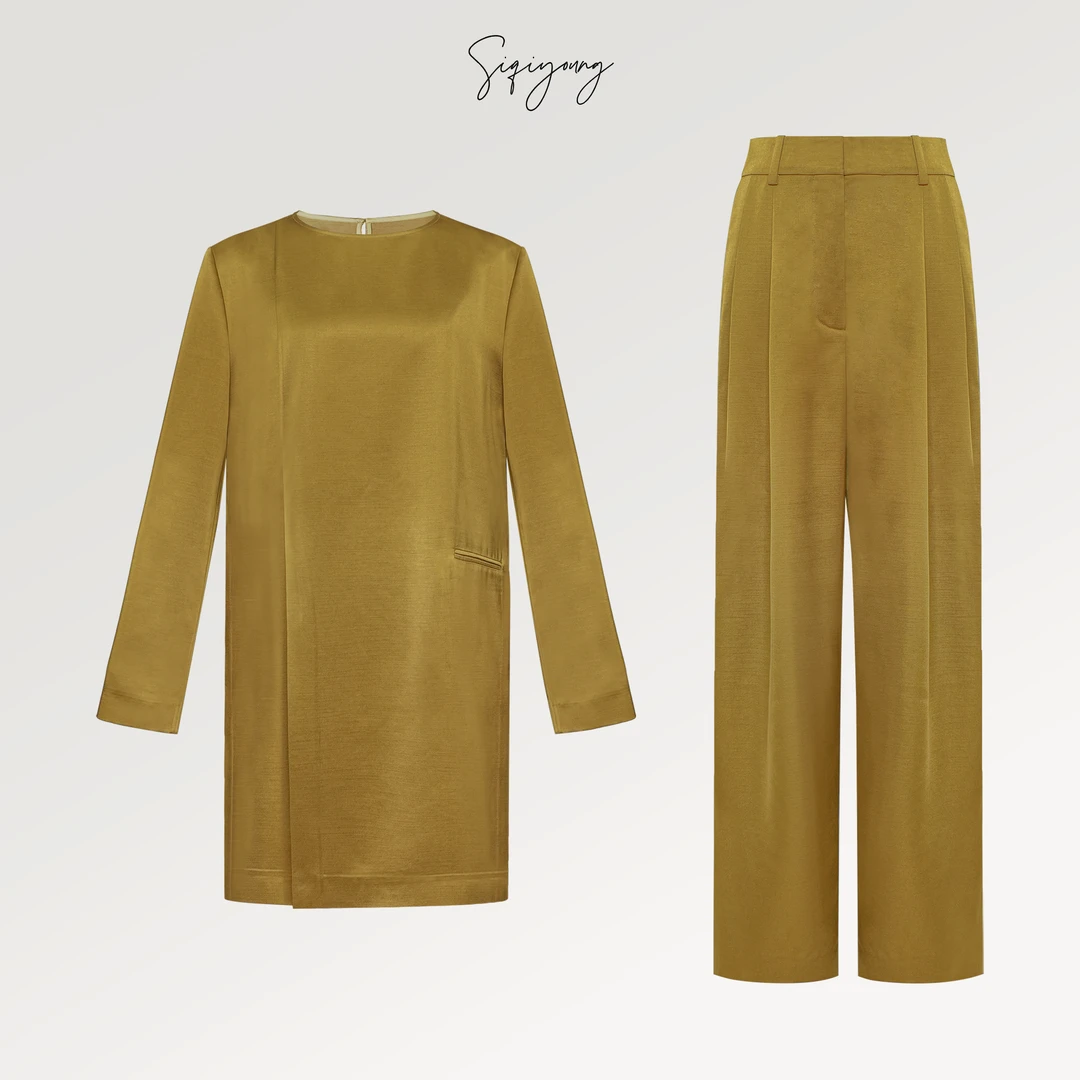 SIQIYOUNG【Maggie精选】阿布扎比-圆领简约套装