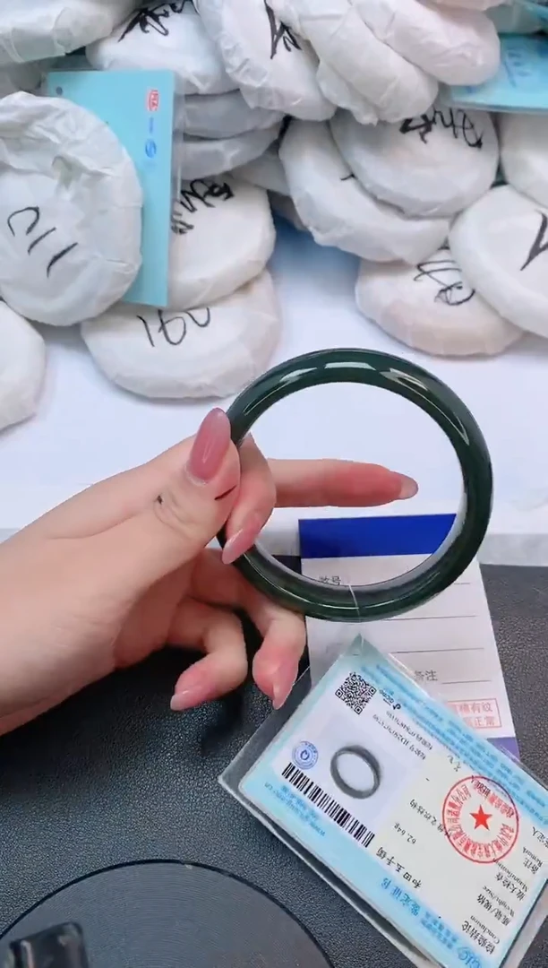 和田玉手镯未镶嵌25L291-61