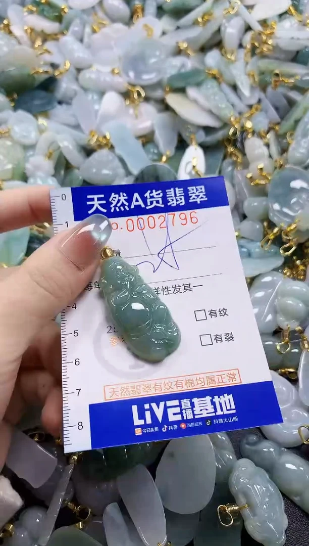 颈饰未镶嵌翡翠纯天然a货翡翠