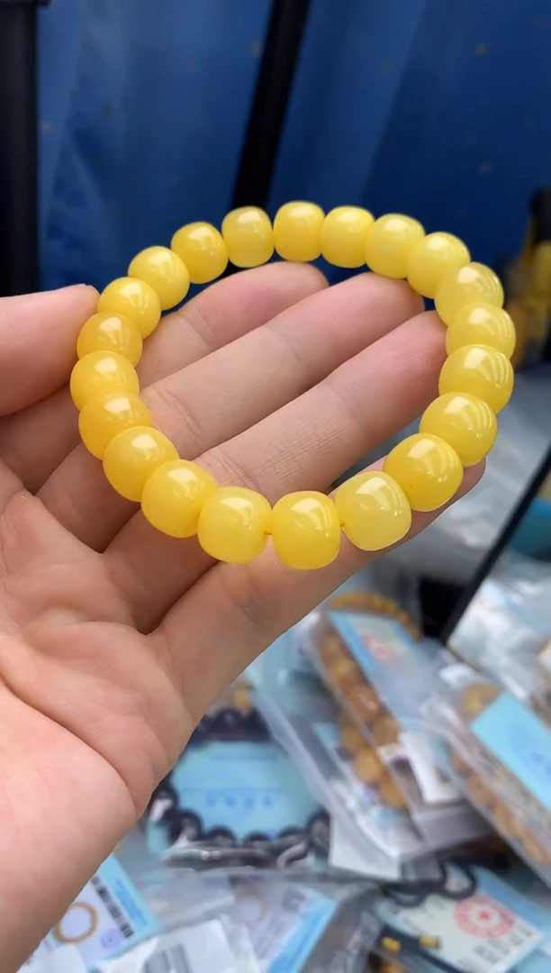 裸石蜜蜡未镶嵌手串