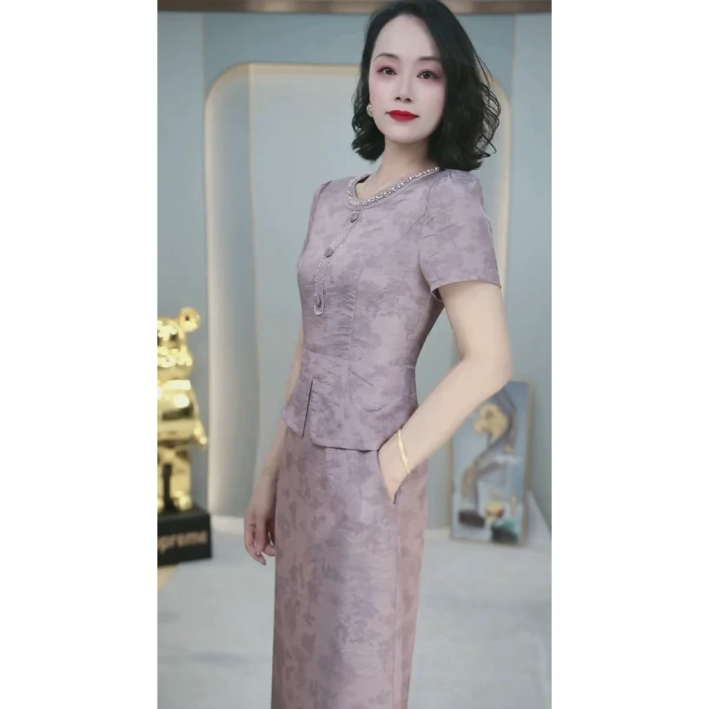 3012夏季新款时尚修身显瘦气质优雅洋气法式连衣裙