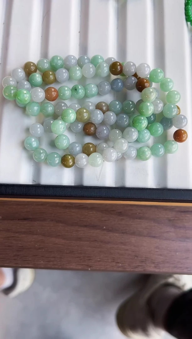 散珠翡翠翡翠项链卡8