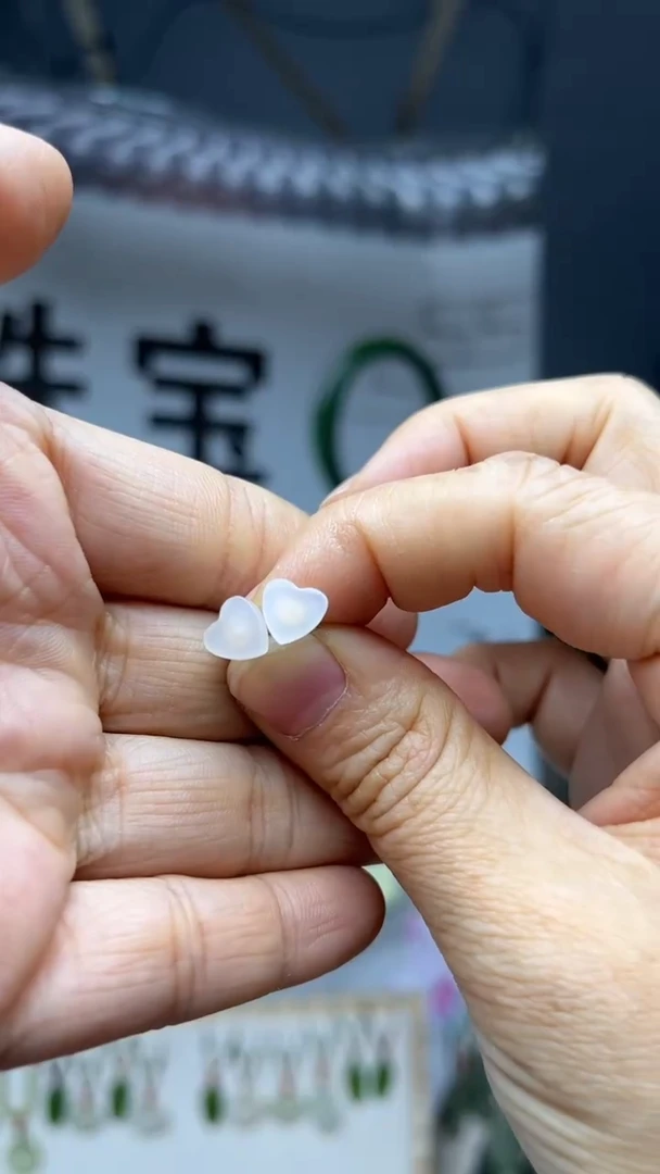 银S925镶嵌和田玉耳饰多样性发货拍一发一