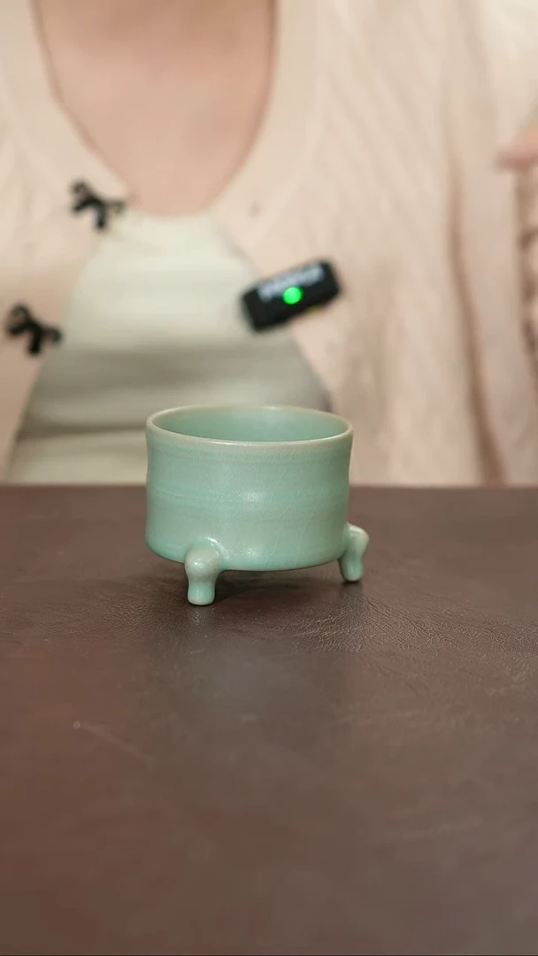 摆件汝宋汝瓷原产地原矿釉汝瓷