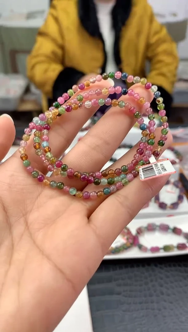 未镶嵌手串碧玺多样性发一条