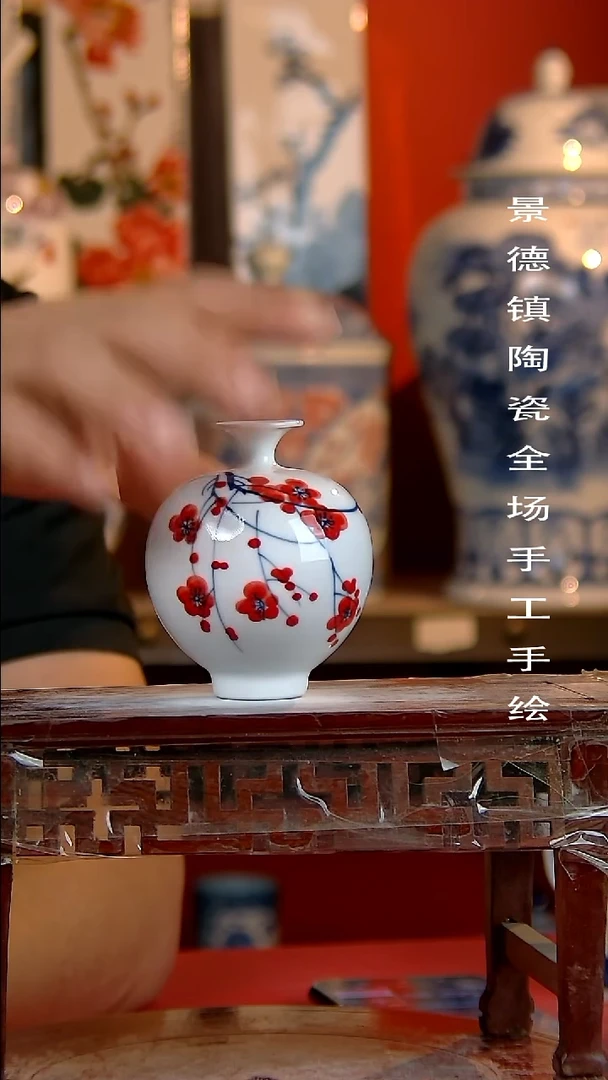 摆件景德镇陶瓷 手工手绘