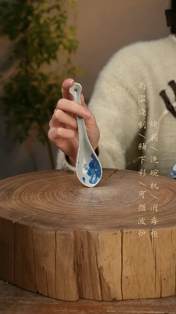 碗瓷景德镇手工手绘高温瓷釉下彩