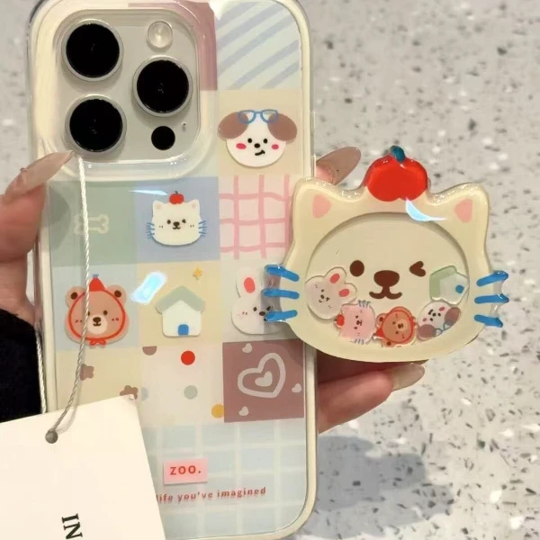 诚星泽可爱屋子动物适用苹果16新手机壳OPPO华为小米VIVO一加新款