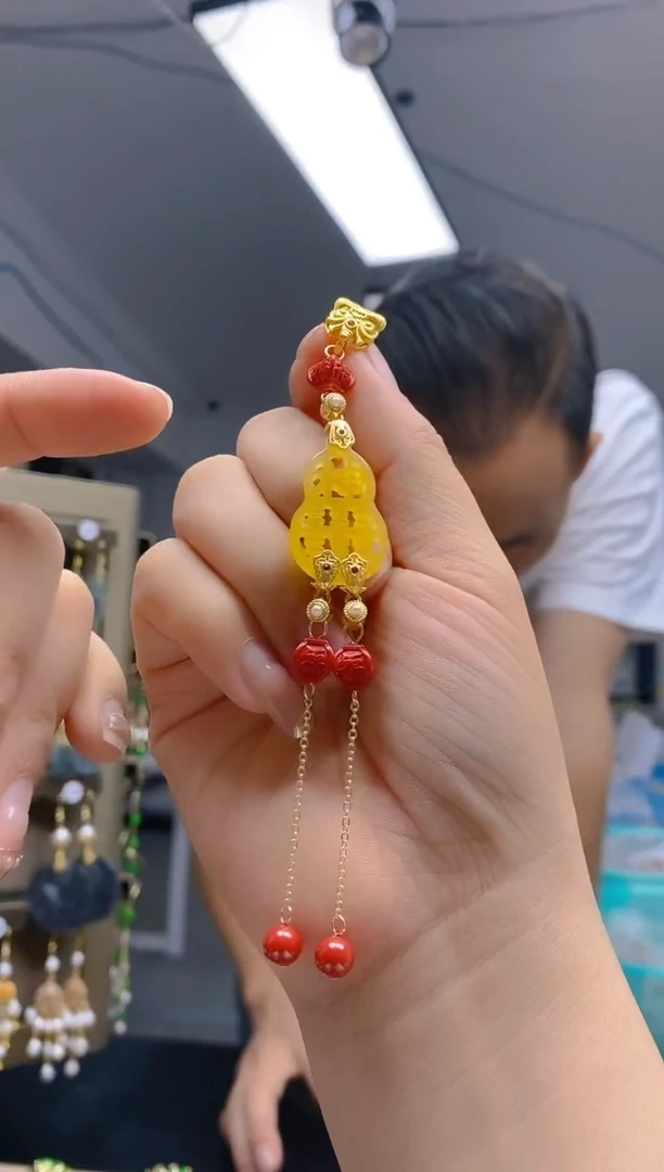 【闪购商品】翡翠耳饰合金127翡翠压襟