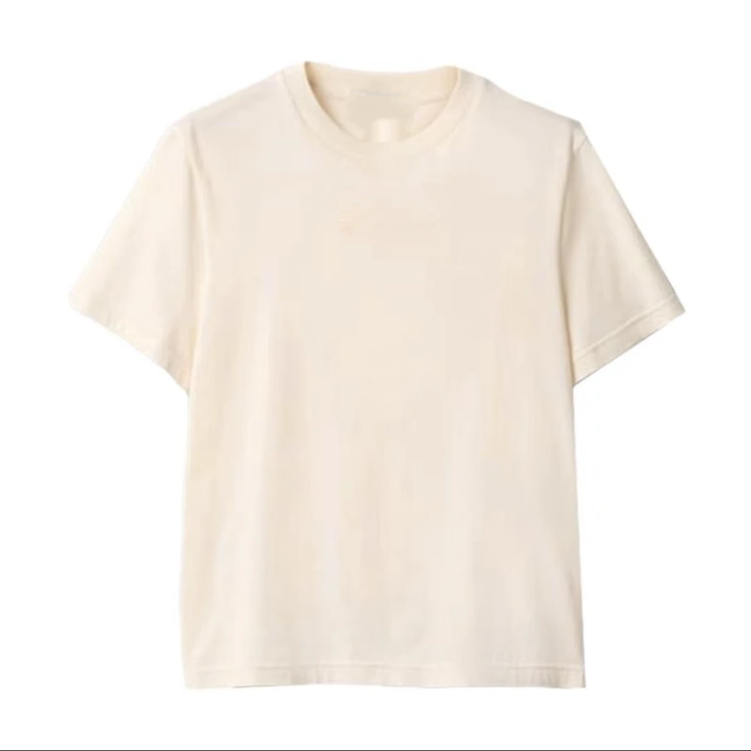 《猪猪出品》2025上新杏色休闲时尚圆领T恤