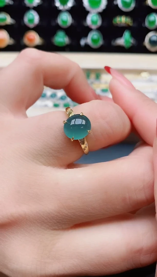 【闪购商品】翡翠戒指银S925镶嵌321321