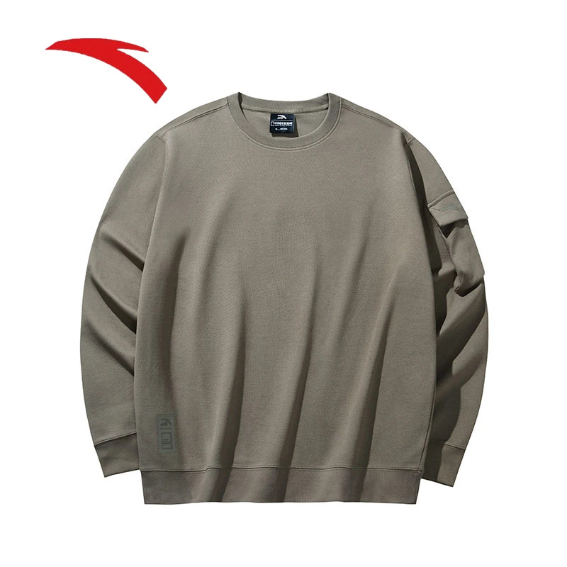 安踏【国家地理】户外动型科技柔软男子套头卫衣152446701-LQ