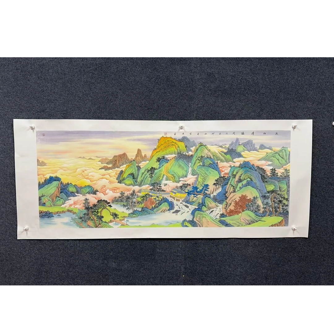 溪山清远11平方尺绘画手绘