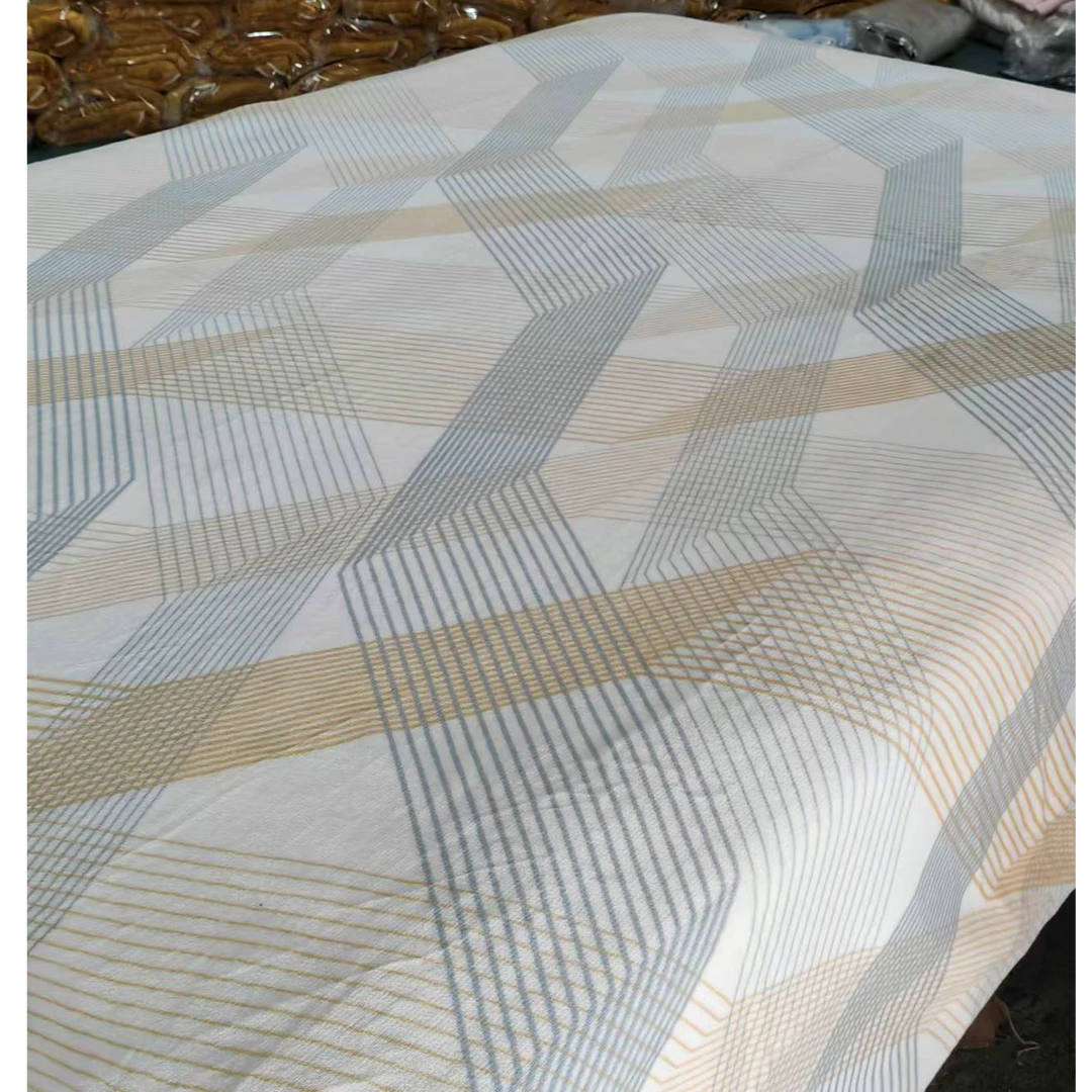 雕花牛奶绒条幅款四件套200*230