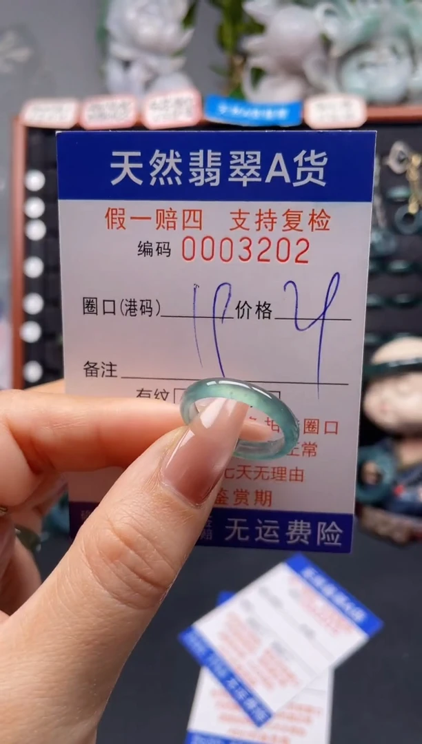未镶嵌戒指翡翠19*3202