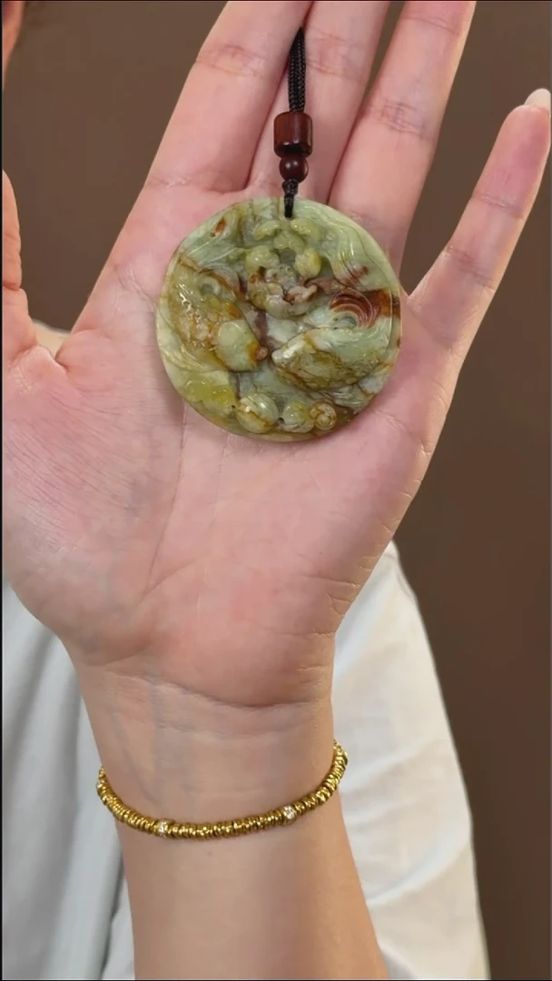 未镶嵌蛇纹石玉颈饰多样性发货只发一件