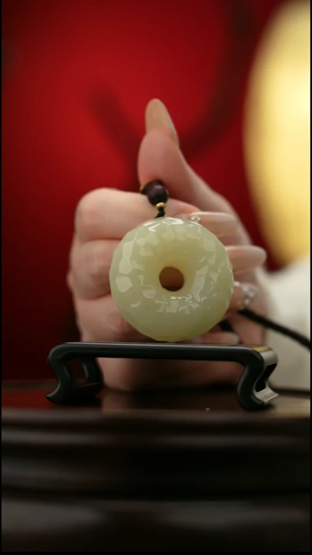 玉【平安扣】天然玉手把件