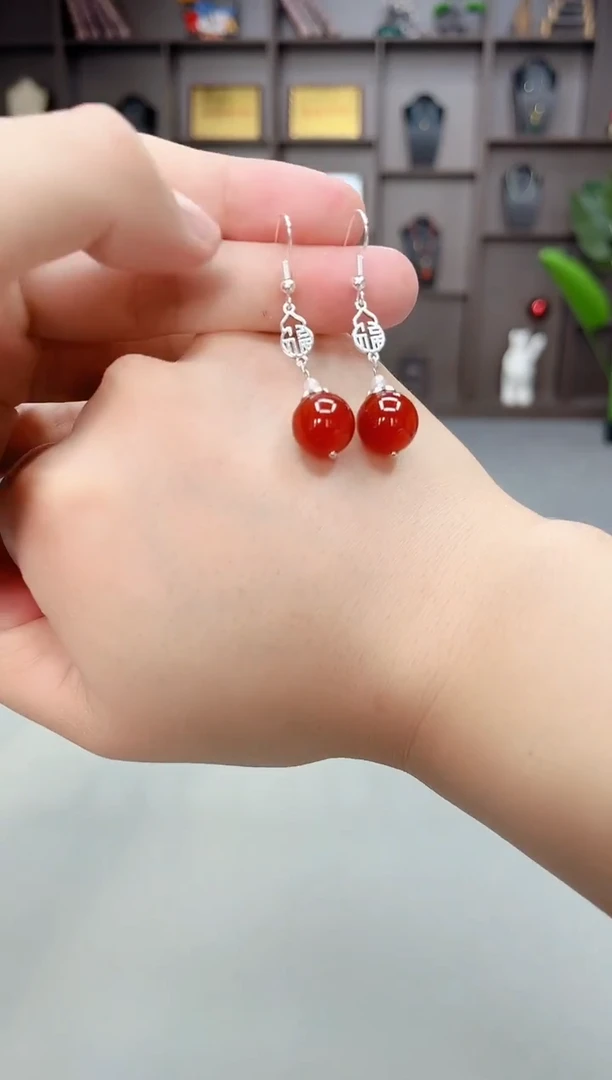 未镶嵌耳饰玛瑙/玉髓230000