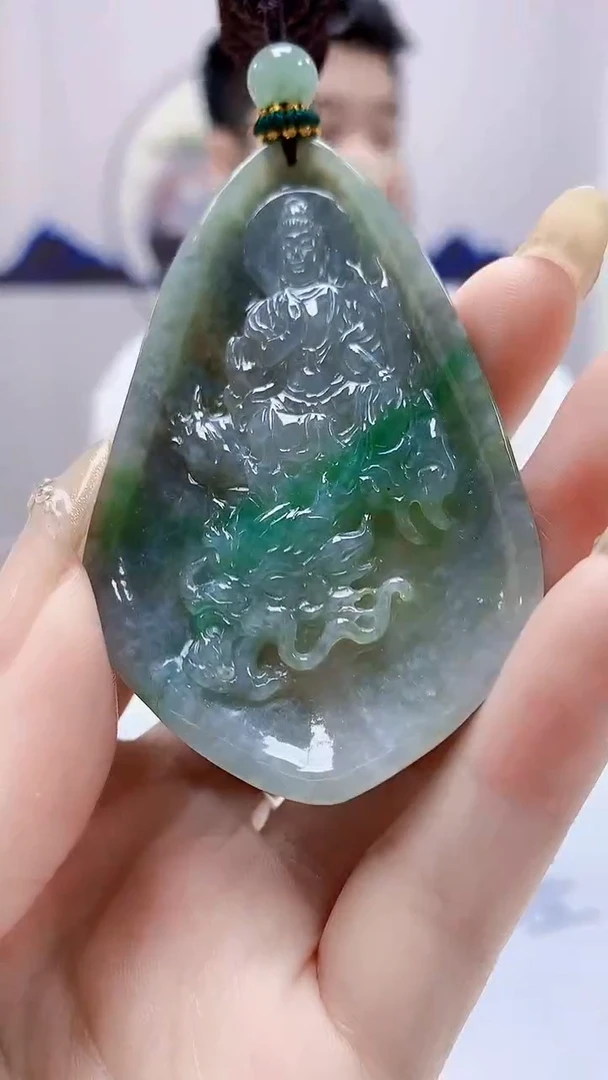 未镶嵌定制翡翠5028DD-毛货挂件27