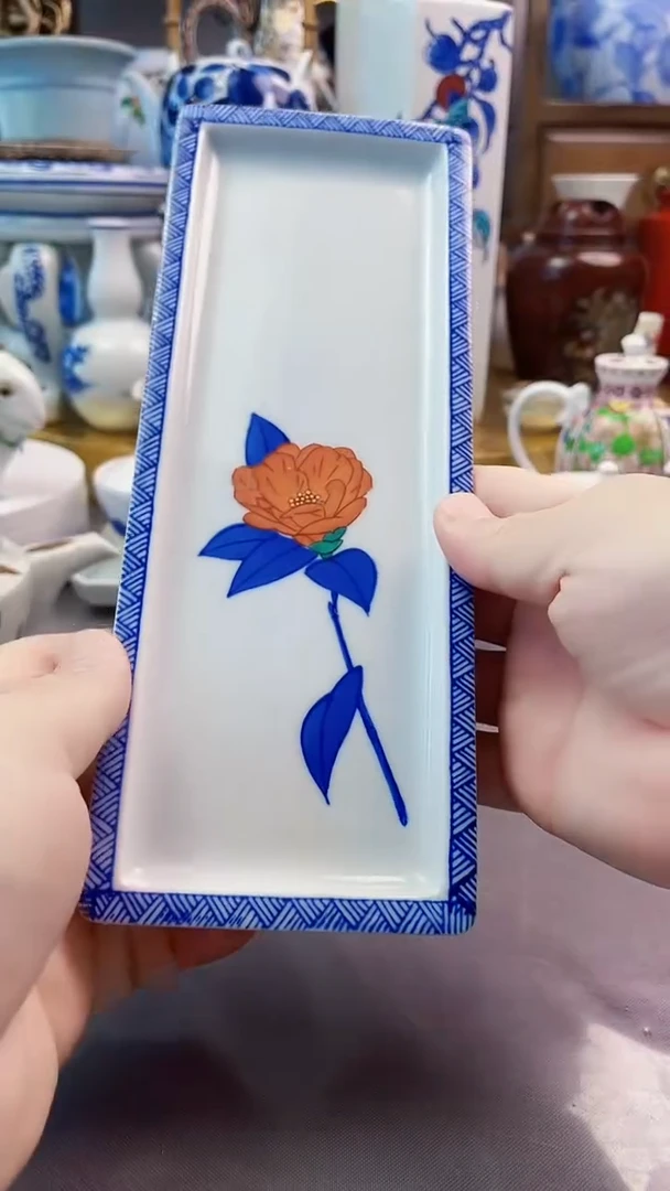 瓷片西山作长盘一一