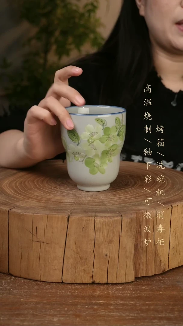 碗瓷景德镇手工手绘高温瓷釉下彩