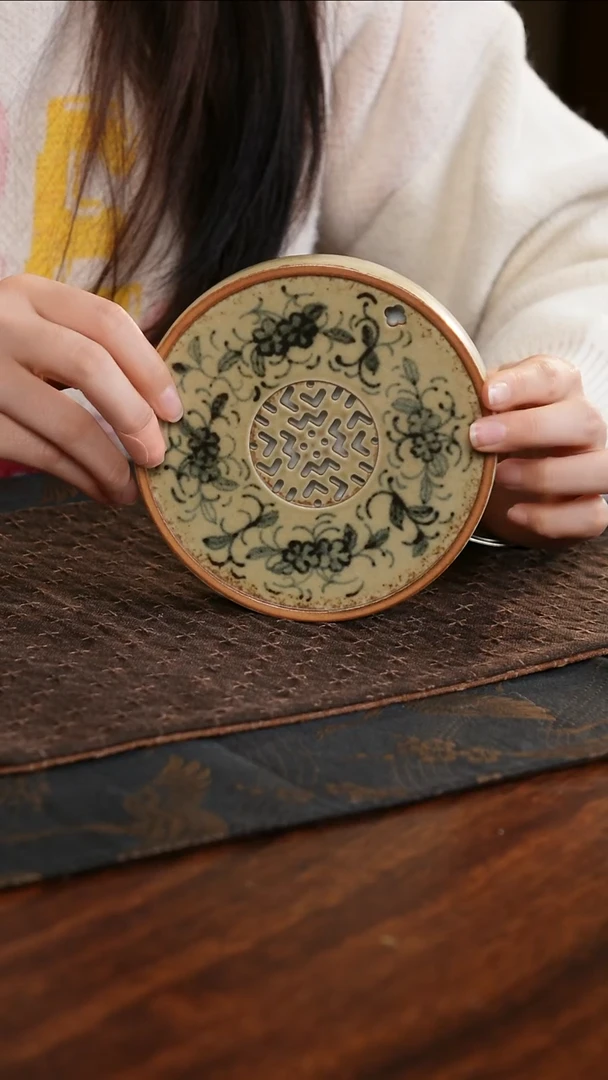 【闪购商品】杯子茗片集花卉圆形小干泡