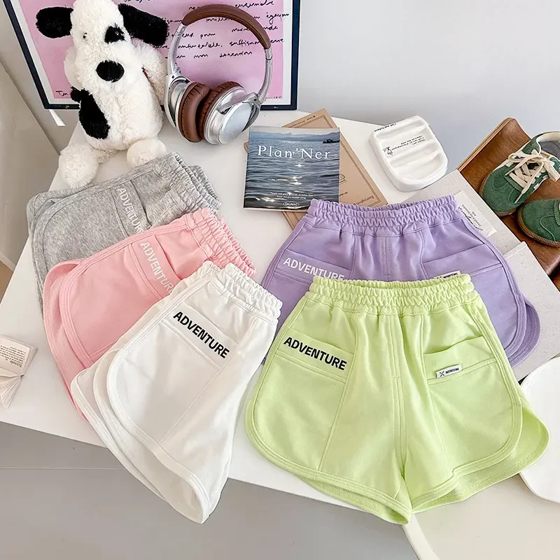 女童短裤夏季2025新款中大童百搭时髦三分裤儿童柔软A类休闲热裤~