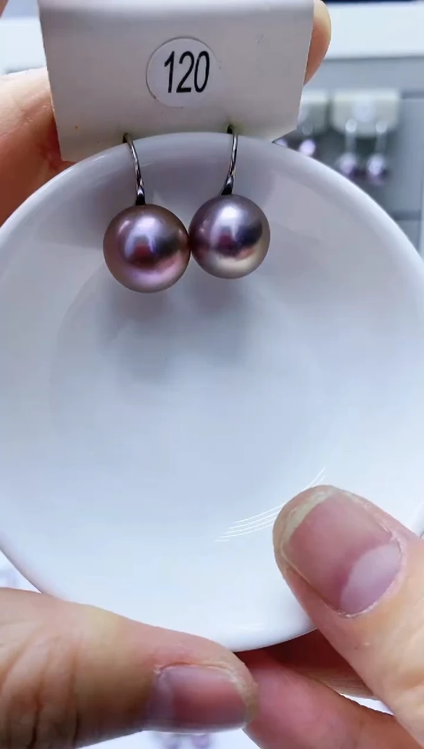 【闪购商品】淡水珍珠耳饰银S925镶嵌120