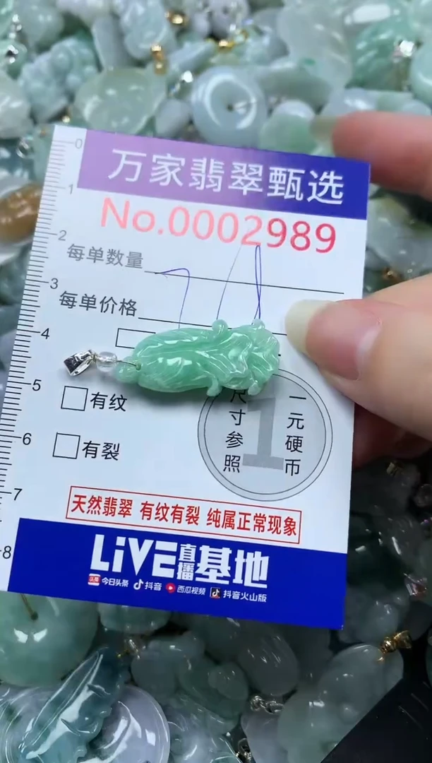 吊坠(不含链)未镶嵌翡翠2989