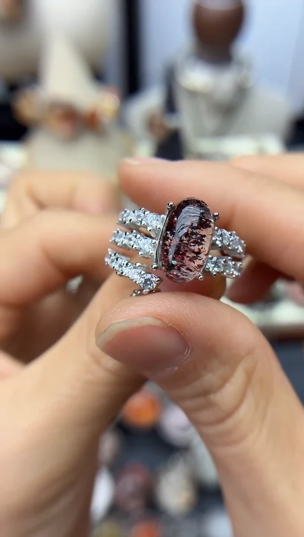 银S925镶嵌珠宝半成品水晶定制定制