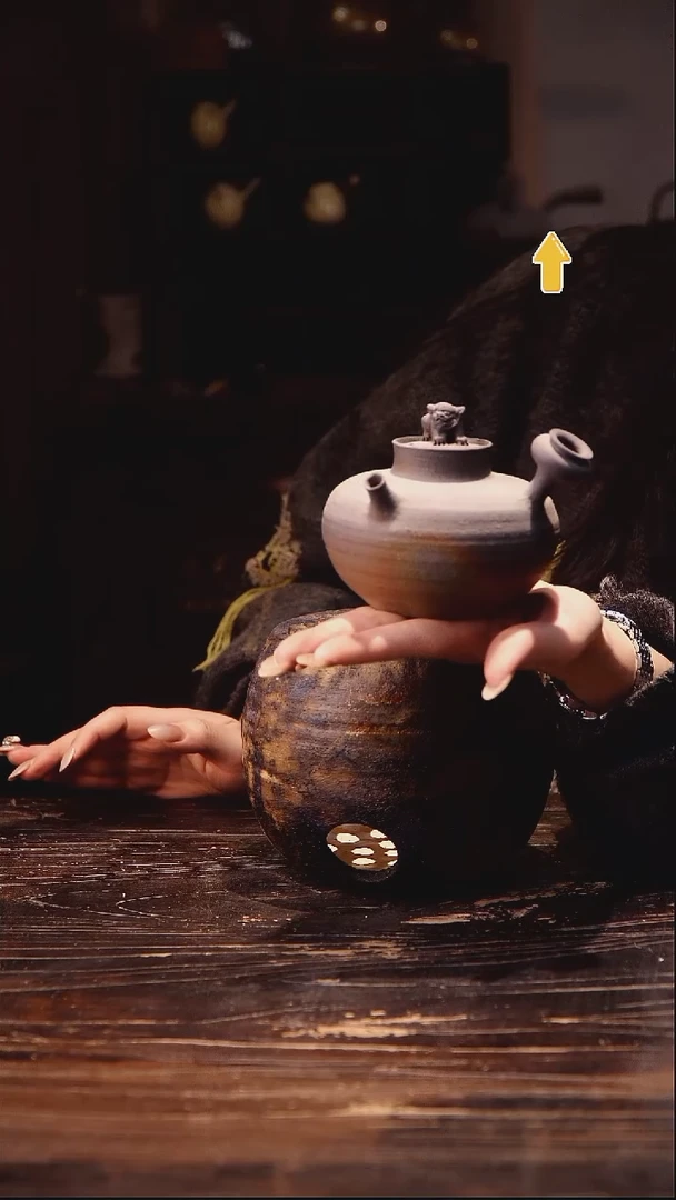 纯手工柴烧狮子侧把