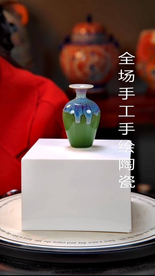 摆件陶景德镇手绘陶瓷13