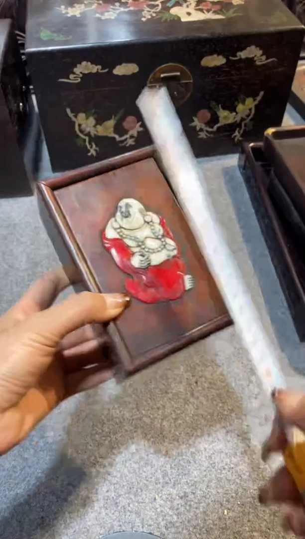 木紫檀拆件雕刻板以直播间实物为准微瑕老物件