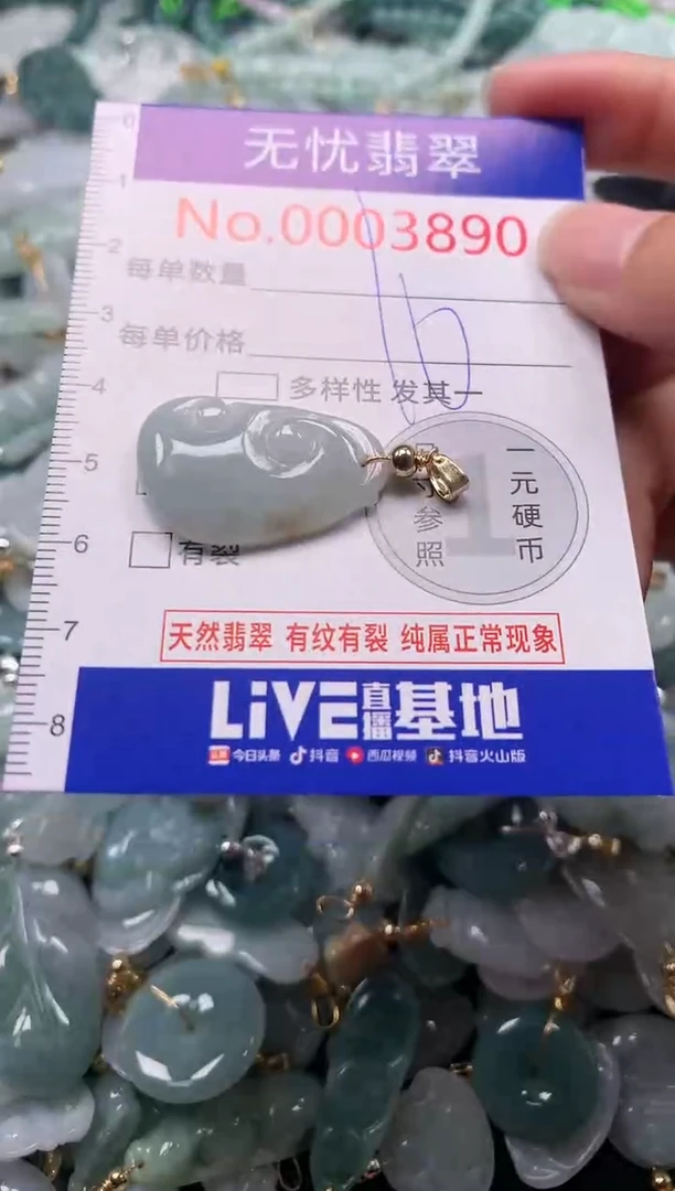 吊坠(不含链)未镶嵌翡翠3890