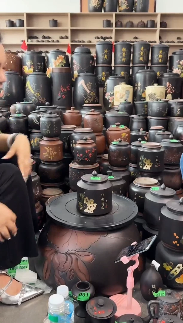 罐瑕疵茶叶罐  361 小蛮腰彩填