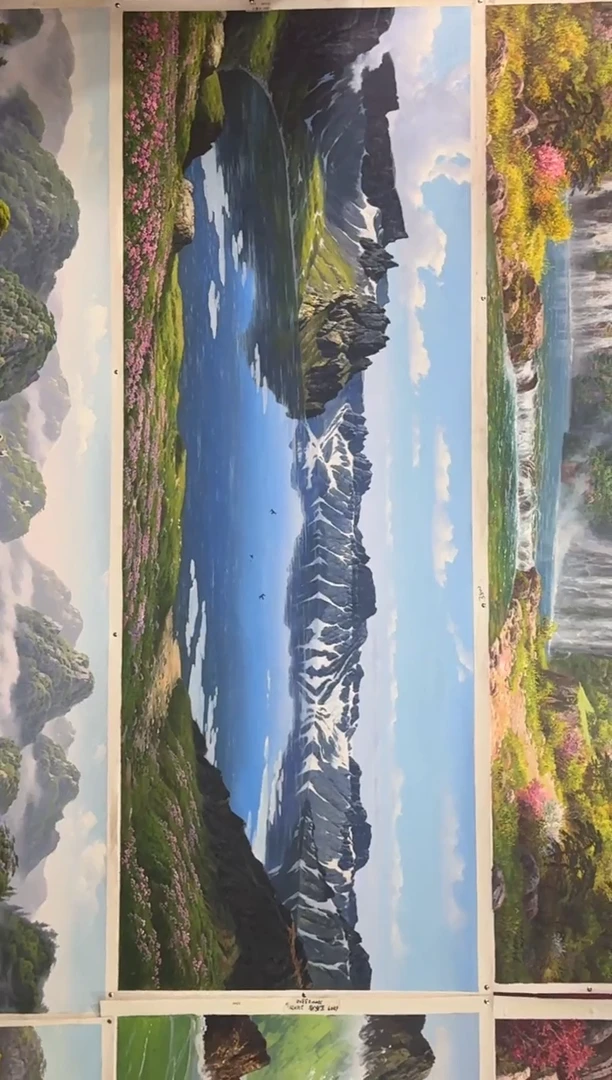 油画【212号】约2.2米丨朝鲜原创纯手绘孤品油画丨顺丰包邮