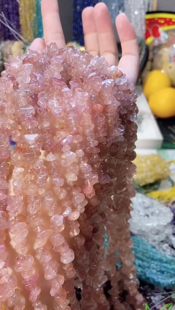 未镶嵌珠宝半成品水晶草莓晶