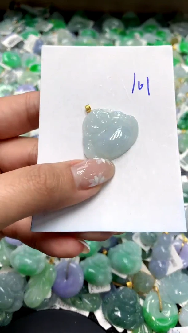 【闪购商品】翡翠颈饰18K金镶嵌1111111111111111