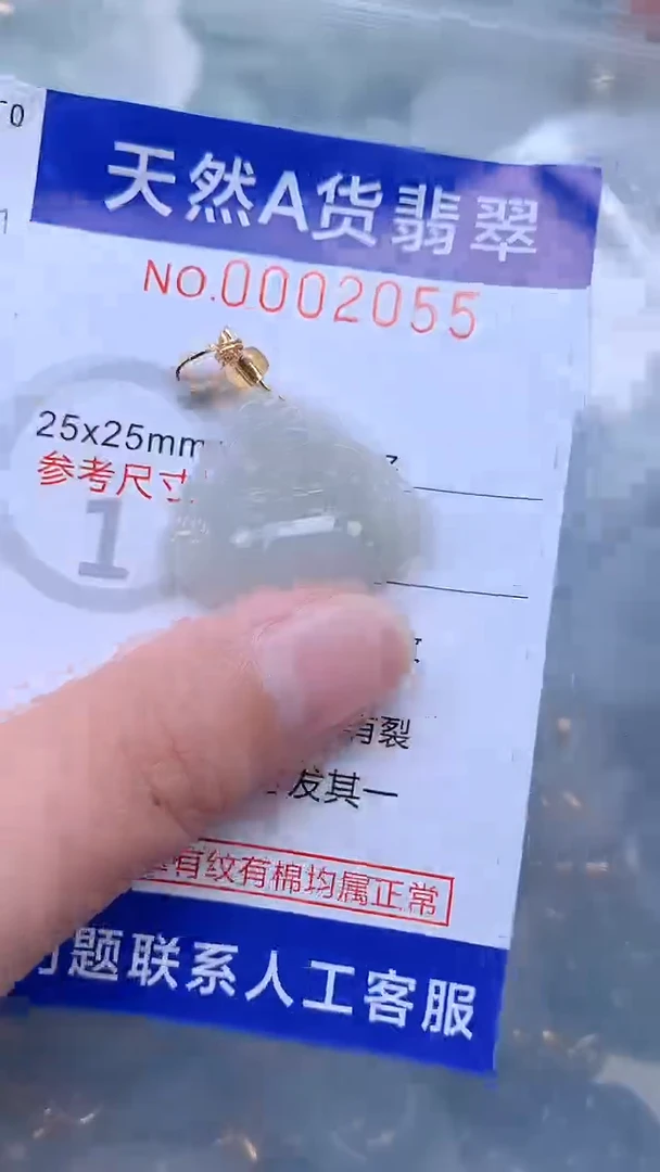 翡翠未镶嵌吊坠(不含链)1